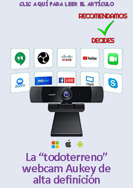 AUKEY Webcam 1080P Full HD con Micrófono Estéreo